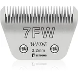7FW Breite,abnehmbare Klingen für die Fellpflege von Haustieren,kompatibel mit den Schermaschinen Heiniger/Moser Max45/Andis/Oster A5,Schnittlänge 1/8 Zoll (3,2 mm)