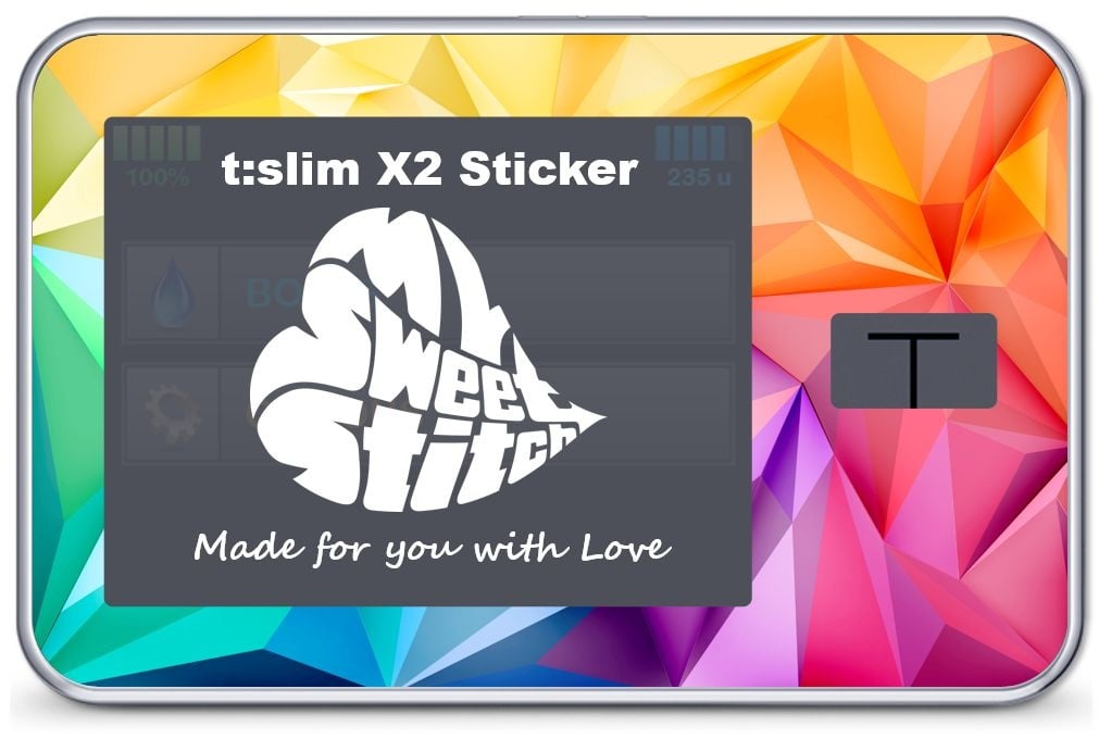 MySweetStitch | Tandem t:slim X2 Sticker Colorful Zubehör 1 St