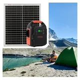 ideoon power Mobiles Powerstation Set 8,88 kWh mit 20W Solarmodul