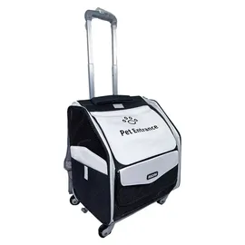 Hti-Living Tiertransporttasche Trolley Rucksack Schwarz