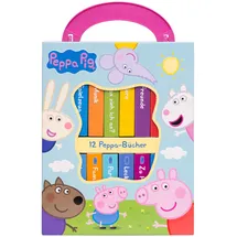 phoenix international publications inc. Peppa Pig - Meine erste Bibliothek - Bücherbox mit 12 Pappbilderbüchern - Peppa Wutz