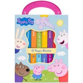 phoenix international publications inc. Peppa Pig - Meine erste Bibliothek - Bücherbox mit 12 Pappbilderbüchern - Peppa Wutz