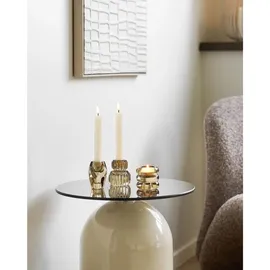 VCM ebuy24 Eckbord Solveig 40 x 40 cm) | Beige - Beige