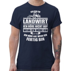 Shirtracer T-Shirt Ich bin ein Landwirt Landwirt Geschenk Bauer blau 3XL