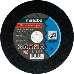 Metabo Flexiamant super 300x2,5x25,4 StahlTrennscheibegerade Ausführung