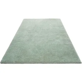 OTTO home Hochflor-Teppich OTTO HOME "Microfaser Teppich Magong, besonders weich, sehr feiner Flor" Gr. 6, grün (pastellgrün), B:200cm H:30mm L:300cm, Kunstfaser, Teppiche, uni, Wohnzimmer, Schlafzimmer, Kinderzimmer, auch rund und als Läufer