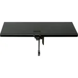 Schwaiger 12 Zoll für Soundbar, Receiver Set Top Box, Metall Schwarz, 120mm tief, werkzeuglos, auch für Wand-TVs - Schwarz