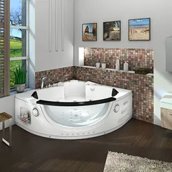 Whirlpool Pool Badewanne Eckwanne Wanne W06H 152x152cm passive Schlauch-Reinigung