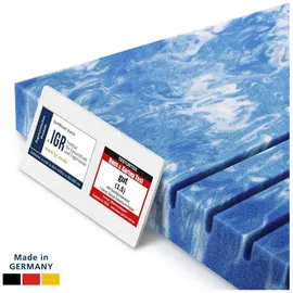 AM Qualitätsmatratzen 7-Zonen Deluxe Gelschaum-Topper 135 x 190 cm weiß