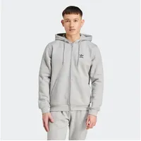 Adidas Originals Kapuzensweatshirt ESS FZ HD Full Zip Hoddie, Kapuzenpullover, Kapuzenjacke mit Reißverschluss grau XXL