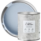 MissPompadour Kreidefarbe für Möbel blau 750ml, Dawn Blue - Holzfarbe, Holzlack matt innen - Möbellack, Möbelfarbe ohne Schleifen - Kreidefarbe für Holz - CosyColours