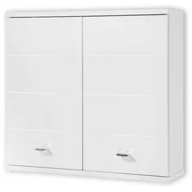 BASIC by Balculina Hängeschrank Weiß - Moderner Badezimmerschrank Bad Schrank mit viel Stauraum - 76 x 71 x 23 cm (B/H/T)