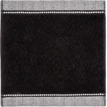 Möve Brooklyn Uni Seiftuch 30 x 30 cm schwarz