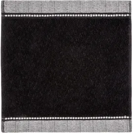 Möve Brooklyn Uni Seiftuch 30 x 30 cm schwarz