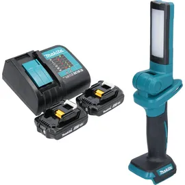 Makita DML 816 SA Akku Arbeitsleuchte 18 V 100 - 500 lm LED + 2x Akku 2,0 Ah + Ladegerät