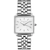 Rosefield Damen Uhr QMWSS-Q020 The Boxy - Silber, Silber