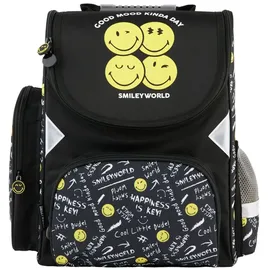 Goldkids 4er-Set Schulranzen Emoji Motiv Schwarz/Bunt