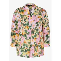 More & More Blumenbluse in painted flowers print |