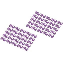 DIGITUS Kabelclips mit Farbcodierung - für Patch-Kabel - violett, RAL 4008 (Pack