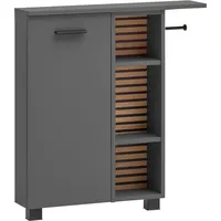 Schildmeyer Katta Seitenschrank 70,7 x 17,0 x 74,3 cm Anthrazit Holz