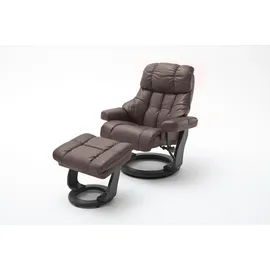 MCA Furniture iNNoSeat by MCA + CALGARY XXL Relaxer 180 mit Hocker - versch. Ausführungen - braun schwarz