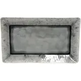 Costa Nova Madeira Grau, rechteckig, 40x24 cm, Handmade in Europe, Tischkultur & Servieren, Tabletts