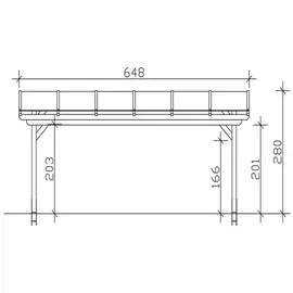 SKANHOLZ Sanremo 648 x 350 cm Leimholz weiß
