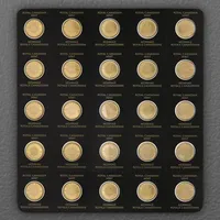 Royal Canadian Mint 25x 1g Goldmünze Maple Leaf - Maplegram