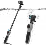 TELESIN Unterwasser-Selfie-Stick, mit integrierter Bluetooth-Fernbedienung, wasserdicht & ausziehbar, 1 Std. Ladezeit, 21 Std. Schießzeit für GoPro Hero 13/12/11/10/9