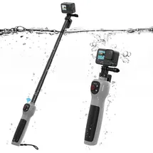 TELESIN Unterwasser-Selfie-Stick, mit integrierter Bluetooth-Fernbedienung, wasserdicht & ausziehbar, 1 Std. Ladezeit, 21 Std. Schießzeit für GoPro Hero 13/12/11/10/9