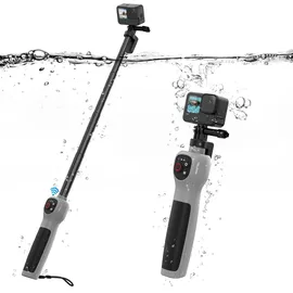 TELESIN Unterwasser-Selfie-Stick, mit integrierter Bluetooth-Fernbedienung, wasserdicht & ausziehbar, 1 Std. Ladezeit, 21 Std. Schießzeit für GoPro Hero 13/12/11/10/9