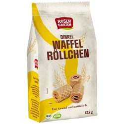 Rosengarten Dinkel-Waffelröllchen Natur bio