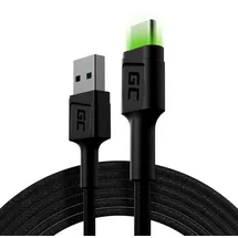 Green Cell USB-A auf USB-C 2 m Schwarz