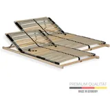 Lattenrost 180x200 cm – Verstellbares Kopfteil 42 Latten 7-Zonen Belastbar bis ca. 140 kg Birkenschichtholz Selbstmontage Made in Germany