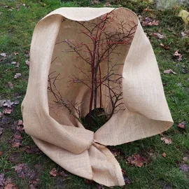 Aquagart 5m x 1m Jutegewebe 305g/m2 Jutematte Gartenjute Jute Stoff Sackleinen Juteband