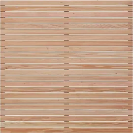 MEGA HOLZ Sichtschutzzaun Rhombus 180 x 180 cm Lärche