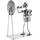 Brubaker Schraubenmännchen Darts Meisterschaft - Handarbeit Eisenfigur Metallmännchen Spieler mit Dartscheibe - Metallfigur Geschenk für Dartspieler und Darts-Fans