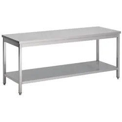 Gastronoble Gastro M Arbeitstisch 700x600x850mm mit Grundboden aus Edelstahl