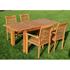 ALEOS. Teak Set 7-tlg. Braun
