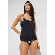 bonprix Tankini Damen Schwarz 48