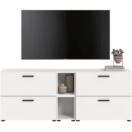 xonox.home Xonox Wohnwand, Weiß, Holzwerkstoff, 176x67x34 cm Wohnzimmer, Wohnwände, Anbauwände