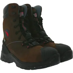 RED WING SHOES PetroKing S3 Sicherheits-Schuhe mit TredMax-Sohle und ForceGuard-System Arbeits-Stiefel Winter-Schuhe Factory Second Schnür-Boots 3238 Braun/Schwarz - 36