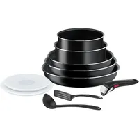 Tefal Ingenio Easy On 10-teiliges Topf und Pfannenset abnehmbarer Griff, stapelbar, platzsparend, Töpfe und Pfannen mit Antihaftversiegelung, einfache Handhabung und Reinigung, L15999