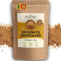 MrCOLOMBO Ceylon Zimt Pulver 100g – C5 Premium Qualität, Direktimport aus Sri Lanka, Echter Zimt gemahlen, cumarinarm & naturrein – ideal zum Backen, für Porridge, Goldene Milch & Kaffee