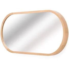 stolarnia pika Ovaler Badspiegel 80 x 38 cm Braun