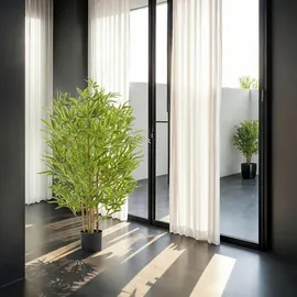 Tectake Künstlicher Bambusbaum Bambosa, realistische Textur - 120 cm,