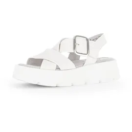 Gabor Plateau-Sandaletten Damen Weiß 38,5