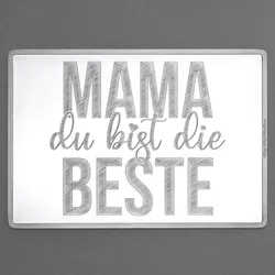 Silberbarren 100g Mama du bist die Beste Gravur-Silbertafel