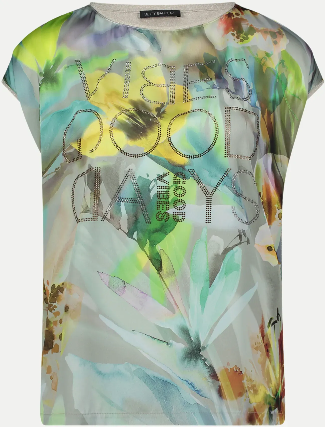 Shirt mit floralem Muster Mehrfarbig 40