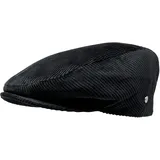 WEROR Herren Flatcap Schirmmütze Schiebermütze Mütze Cap Cord WEROR-396.1 (62, Schwarz) - 62